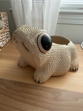 VTG Hobnail Ceramic Frog Planter Whittier Pottery Jean Rogers Style